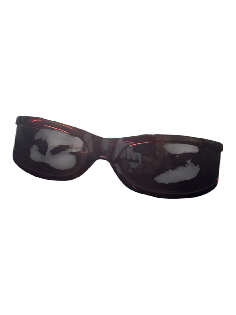 Slim Wrap Sunglasses in Dark Red